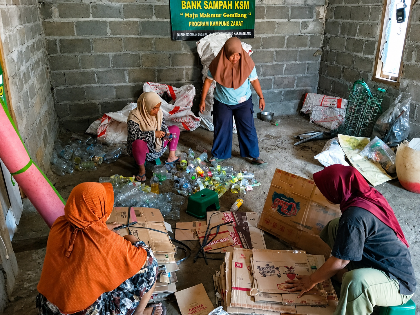 Bank Sampah KSM Maju Makmur Gemilang Perluas Aksi Kebersihan hingga Penghijauan Desa